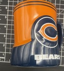 Chicago Bears Nfl 3d Sculpted Football Coffee Mug Orange Navy Raised Logo Cup