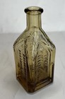Chief Wahoo Electric Tonic Amber Glass Cathedral Bottle 3  Walbridge Co Sample S