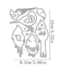 Cardinal Chickadee Die Cut Card Making Cutting Dies Snow Birds Christmas Winter