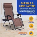 Serenelife Outdoor Adjustable Zero Gravity Lounge Chair Recliners- 2 Pack   brow
