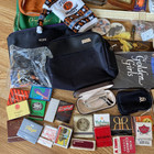 4lb Junk Drawer Lot Vtg Treasure Match Book Boxes Crown Titos Tumi Bags Ashtray