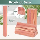 Univivo 100pcs Cedar Blocks For Clothes 1 Count  pack Of 100   Red Cedarwood