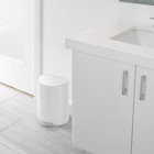 Simplehuman 1 6 Gallon Semi-round Steel Step Trash Can White