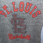 G-iii 4her St  Louis Cardinals Rhinestone Baseball Tee Gray Large Mlb Shirt