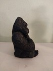 Aaa Vintage Sitting Gorilla Figurine  hard Rubber  1980 s 