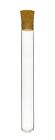 Eisco 25ml Test Tubes With Cork Stoppers  18x150mm - Borosilicate Glass - 12pk