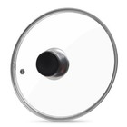 Glass Lid For Frying Pan Tempered Glass Pot Lid With Stainless Steel Rim 8 Inch