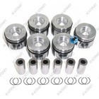 6pcs Pistons  rings Set Oversized  0 5 For Bmw E90 E91 F10 F11 N57d30 3 0 Diesel