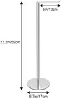 Toilet Paper Holder Stand And Dispenser For 4 Spare Rolls  Stainless Steel Free-