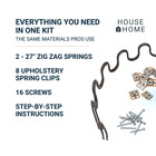 House2home 27  Upholstery Spring Kit 8 Gauge Sinuous Zig Zag Sofa Repair 2pk