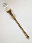 Aegean Weave Golden By Wallace Sterling Silver Dinner Fork 8  Mcm Flatware