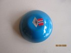 Vintage Mcm 4  Emalox Norway Blue Enamel Nut Candy Trinket Bowl Dish With Labels