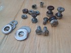 Lot Of Vintage Schwinn Bicycle Fender Chain Guard Brake Cable Ferrule Nuts Bolts