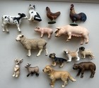 Schleich Farm Animals Figures Mega Lot 14 Pigs Cows Dogs Sheep Am-limes Look 
