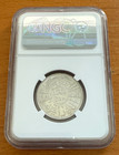 Iraq 1938 Silver 50 Fils Ngc Ms64