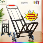 Stair Climbing Cart Heavy Duty Folding Hand Truck Dolly 330 Lbs 6 Wheels   Ropes