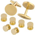 Cufflinks For Men And Tuxedo Shirt Studs Set With Gift Box Stainless Steel Cu   