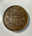 1864 Usa Two Cents Small Motto Anacs Ef40 Straight Grade Scarce Collectors Piece