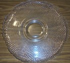 Vtg Large 14    Cambridge Glass Serving Platter Cake Dish-mt  Vernon Clear Pattern