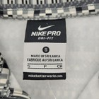 Nike Pro Hyperwarm Womens Small 1 2 Zip Training Top Grey Geometric 839353-065