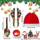 Car Reindeer Antlers   Nose Decorations  Christmas Antlers Car Kit With Led Ligh
