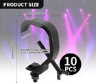 Black Truss Clamps 10 Pack 1 18-2 16 Inch Lighting Clamps For Stage Light
