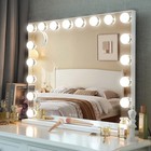 Hollywood Vanity Makeup Mirror Table Mirror With Dimmable Lights 18 Led Bulbs