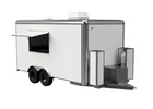 Food Truck Concession Serving Window 40x74  Tempered Glass Awning Made In Usa
