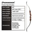Deerseeker Archery 62  Takedown Recurve Bow Set With Right Hand   Left-handed   