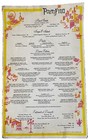 Vintage Portofino Italian Restaurant Menu 20x13in San Francisco California Ca