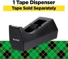 1 Inch Desktop Tape Dispenser Double-sided Tabletop Fits Standard Rolls  Black