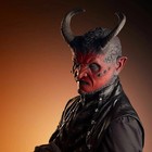 Red Devil Latex Face Mask Head Demon Ball Party Helmet Halloween Cosplay Props