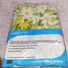 New Vintage Montgomery Ward Muslin Twin Flat Fitted Sheet Green Floral Free Ship