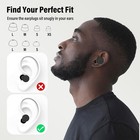 Noise Cancelling Ear Plugs For Sleeping  Travel   Work - 35db Reusable Silicone