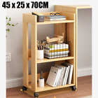 3tier Mobile Storage Rack Utility Rolling Cart Bookshelf For Home Office Kitchen