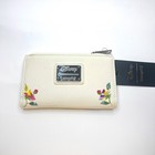 Disney Loungefly Alice In Wonderland Floral Embroidered Zip Clutch Wallet Nwt
