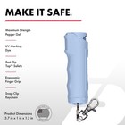 Sabre Pepper Gel 0 54oz Chambray Blue Fast Flip Top Keychain Self Defense Spray