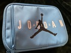 Nike Air Jordan Lunch Box Tote Insulated Blue White Jumpman Lunch Bag Blue