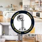 2-pack Magnetic Door Stop Holder Home Safety Stopper Office Fitting Adhesive Tap