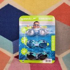 Speedo Kids Swim Goggles Triple Pack Blue Teal Anti-fog Uv Protection Ages 3-10