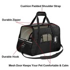 Pet Dog Cat Carrier Bag Soft Sided Comfort Travel Tote Case Airline Approved Us
