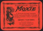Vintage Soda Pop Bottle Label Moxie Early One Woman With Wheat Pictured N-mint 