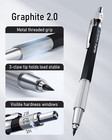 Nicpro 6pcs Art Mechanical Pencil Set  3pcs Metal Drafting Pencil 0 5 Mm   0 7 M