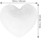 Throw Pillow Inserts  Heart Insert For Mother s Day  Heart  White 