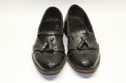 Vintage Mens Shoes Black Dexter Wing Tips Gently Used 10 M Oxford Leather