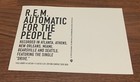 R e m  Automatic For The People Promo Sticker postcard 6  X 4 