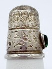 Rare Antique Charles Horner Chester England Sterling Thimble W  Heart  758 Sz 9