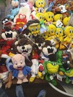 Vintage 1999 Warner Bros Looney Tunes Plush Bean Bag Lot 61 Tweety Bugs Bunny 