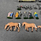 Vintage Barclay Manoil Lead Figures  Cars  Colgate Billboard And More-mixed Lot
