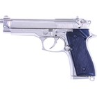Denix Beretta M92 Non-firing Collector Replica Pistol Nickel Finish Full Size